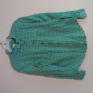 Gap women's green/white shirt